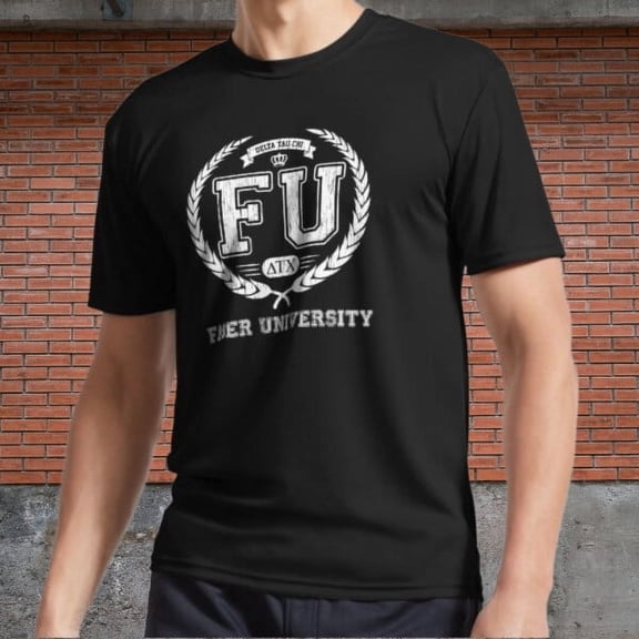 FU Faber University Active T-Shirt Logo Men's Black T-Shirt Funny Size S to 5XL