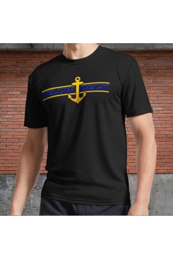 Below Deck Logo Essential T-Shirt Logo Men's Black T-Shirt Funny Size S to 5XL