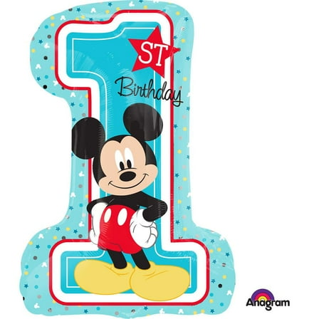 Mickey 1st Birthday 28" Shape Balloon