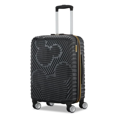 Disney x American Tourister All Ages Mickie Mouse Carry On Suitcase with Spinner Wheels - Black