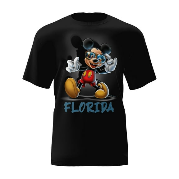 Disney Mickey Glasses Florida Adult Graphic Tee Shirt, XS-XL (Unisex)