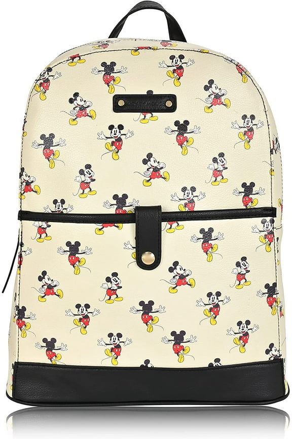 Mickey All Over Print 13" Mini Deluxe Backpack with 1 Front pocket
