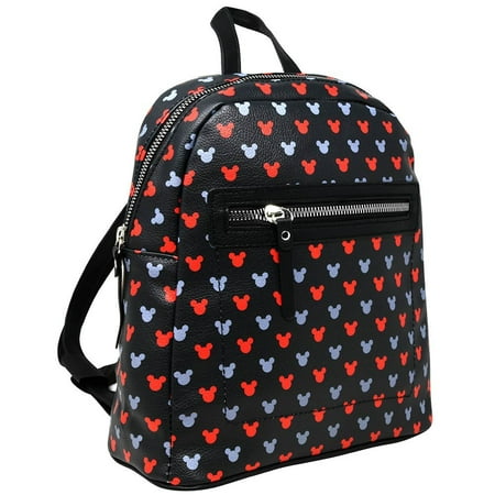 Mickey All Over print 10" Mini Deluxe Backpack with 1 Front pocket