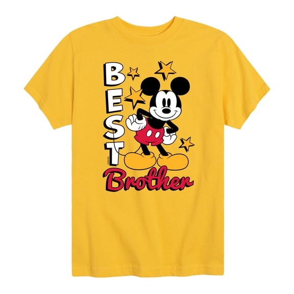 Mickey And Friends - Best Brother - Youth Short Sleeve Graphic T-Shirt