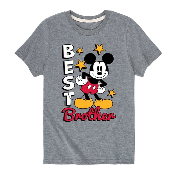 Mickey And Friends - Best Brother - Youth Short Sleeve Graphic T-Shirt