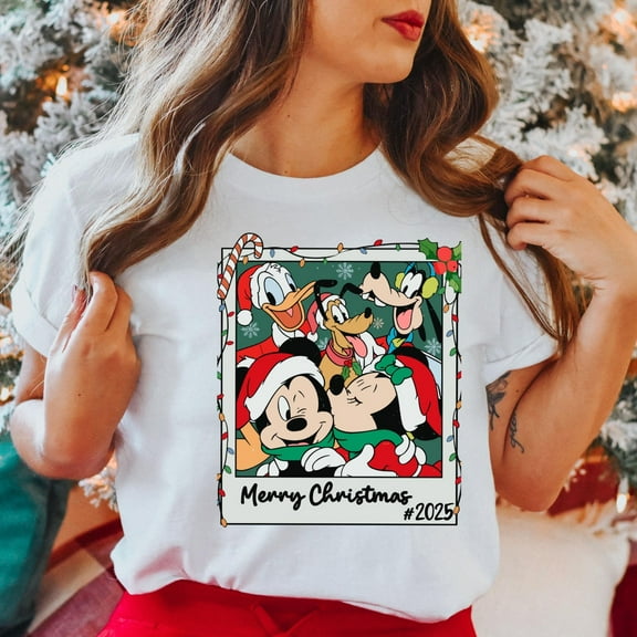 Mickey And Friends Christmas 2025 Shirt, Vintage Disney Christmas Shirt, Disney Christmas Shirt, Christmas Vacation Shirt, S-5Xl Shirt
