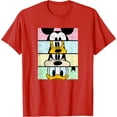 thumbnail image 1 of Mickey And Friends Group Comic Panels Distressed DTG Print Unisex T-Shirt,Red Color,Size L, 1 of 5