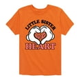 thumbnail image 1 of Mickey And Friends - Little Sister Big Heart - Toddler And Youth Short Sleeve Graphic T-Shirt, 1 of 1