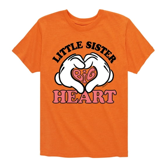 Mickey And Friends - Little Sister Big Heart - Toddler And Youth Short Sleeve Graphic T-Shirt