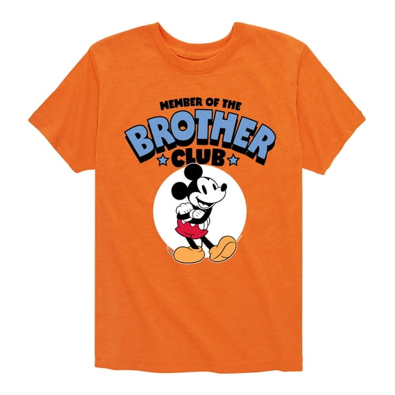 Mickey And Friends - Member Of The Brother Club - Youth Short Sleeve Graphic T-Shirt