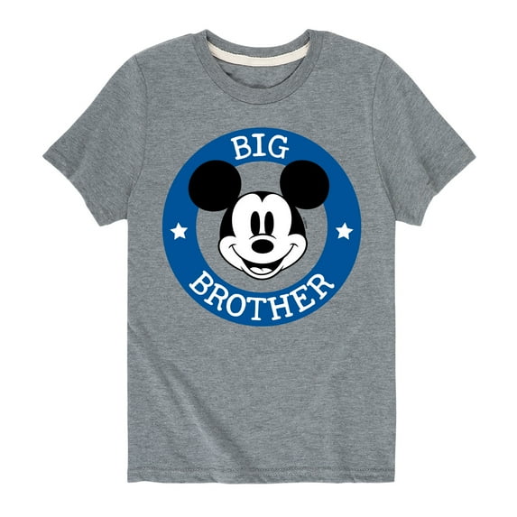 Mickey And Friends - Mickey Big Brother - Youth Short Sleeve Graphic T-Shirt