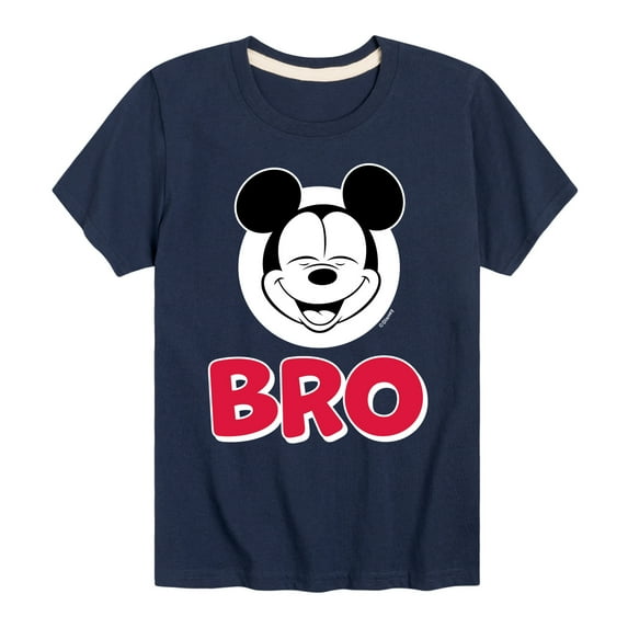 Mickey And Friends - Sibling Tee - Mickey Bro - Youth Short Sleeve Graphic T-Shirt