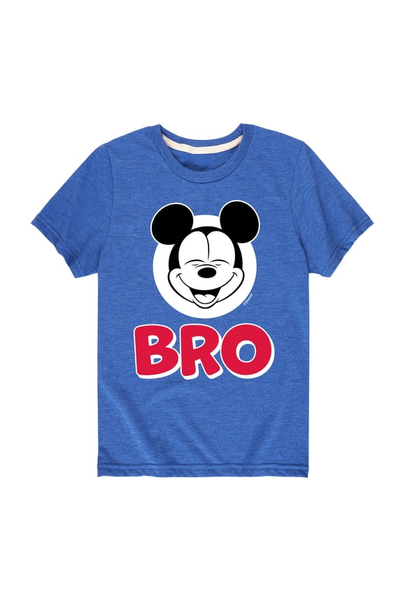 Mickey And Friends - Sibling Tee - Mickey Bro - Youth Short Sleeve Graphic T-Shirt