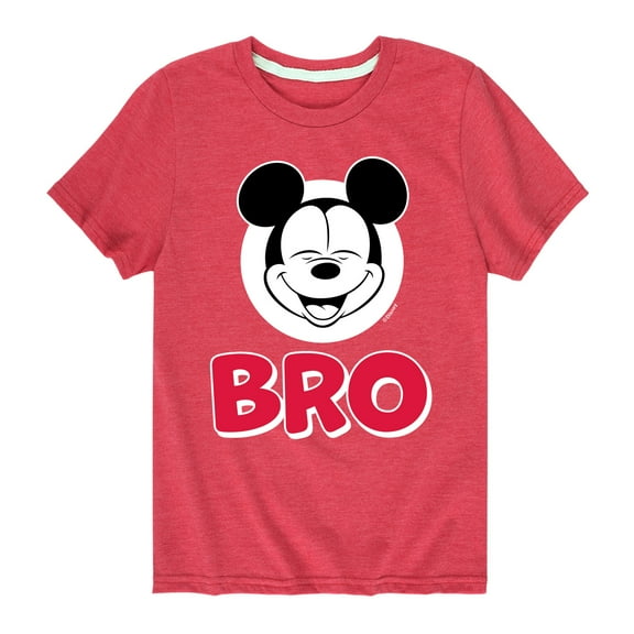 Mickey And Friends - Sibling Tee - Mickey Bro - Youth Short Sleeve Graphic T-Shirt