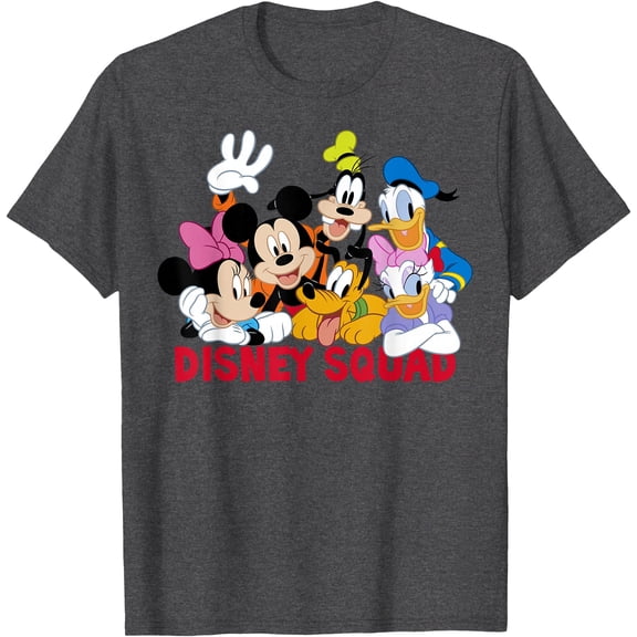 Mickey And Friends Squad DTG Print Unisex T-Shirt
