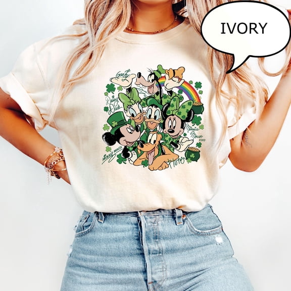Mickey And Friends Sta Patricks Day T-Shirt, Disney Lucky Shirt, Irish Day Tee