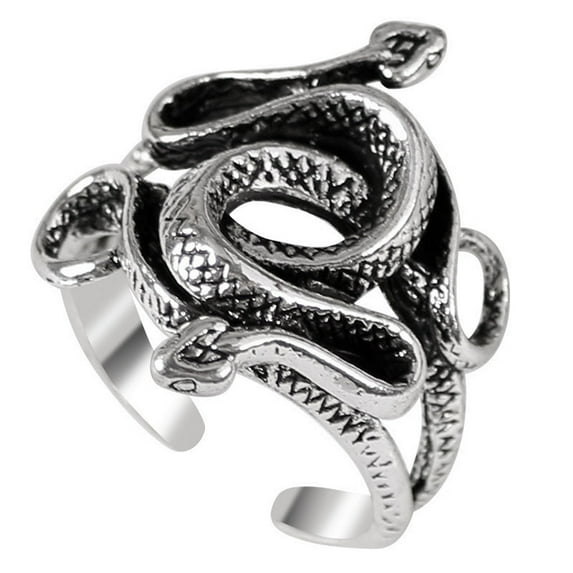 Mickey And Mallory Knox Double Snakes Wedding Ring