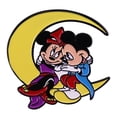 thumbnail image 1 of Mickey And Minnie Mouse Over The Moon 1.25 Inches Tall Enamel Metal Pin, 1 of 1