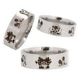 thumbnail image 1 of Mickey And Minnie Mouse Silvertone Stainless Steel Band Ring Size 12, 1 of 1