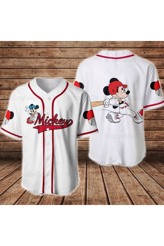 Mickey Baseball Shirt, Mickey Mouse Jersey Shirts, Mickey Lover, Disney Baseball Jersey NV