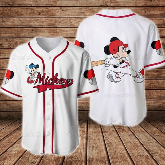 Mickey Baseball Shirt, Mickey Mouse Jersey Shirts, Mickey Lover, Disney Baseball Jersey NV