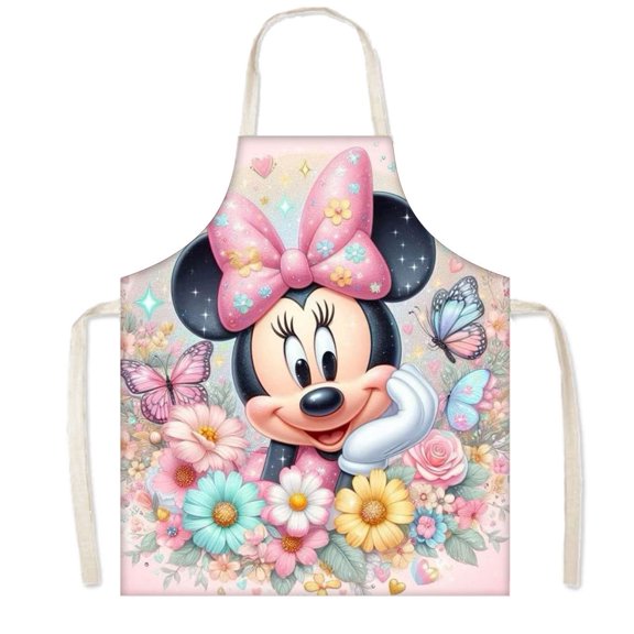 Mickey Chef Aprons Adjustable, BBQ Waterproof & Oil-Proof Aprons Cute Gifts 75x65cm