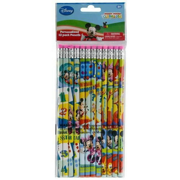Mickey Clubhouse 12pk Pencil in Poly Bag & Header- 2 PACK
