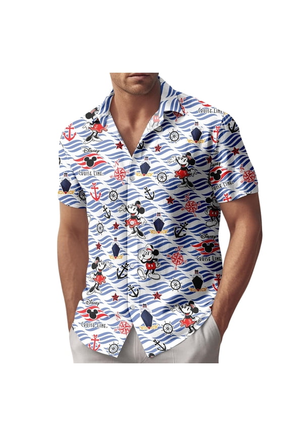 Mickey Cruise Time Line Destiny Button Shirt, Disney Cruise Line Hawaiian Shirt, Matching Disney Cruise 2026 Button Up Shirt, Cruise Gi