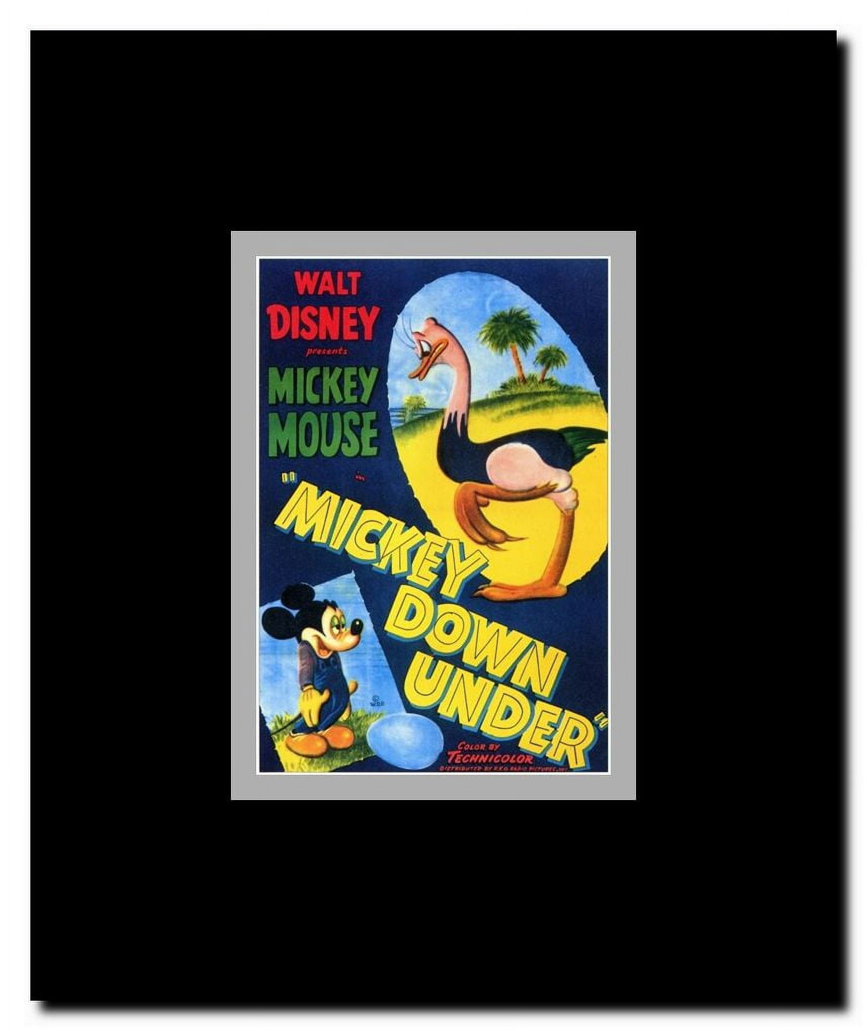 Mickey Down Under Framed Movie Poster