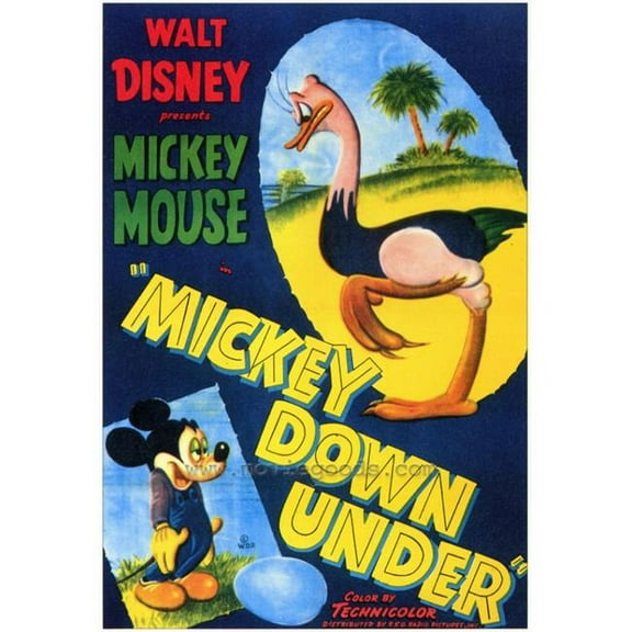 Mickey Down Under Movie Poster - 27 x 40 in.