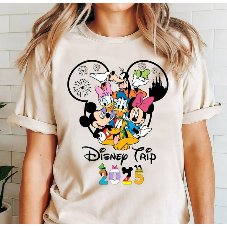 Mickey Ear Disney Trip 2025 Family Shirt, Disney Family Matching