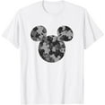 thumbnail image 1 of Mickey Face Camo Ear Shape DTG Print Unisex T-Shirt,White Color,Size YS, 1 of 5