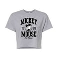 thumbnail image 1 of Mickey & Friends - 1928 Mickey Mouse - Juniors Cropped Cotton Blend T-Shirt, 1 of 5