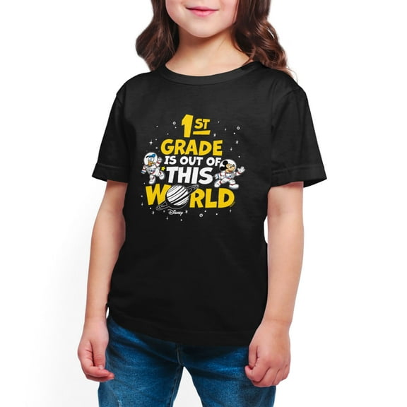 Mickey & Friends - 1st Grade Out Of This World - Youth Short Sleeve Graphic T-Shirt