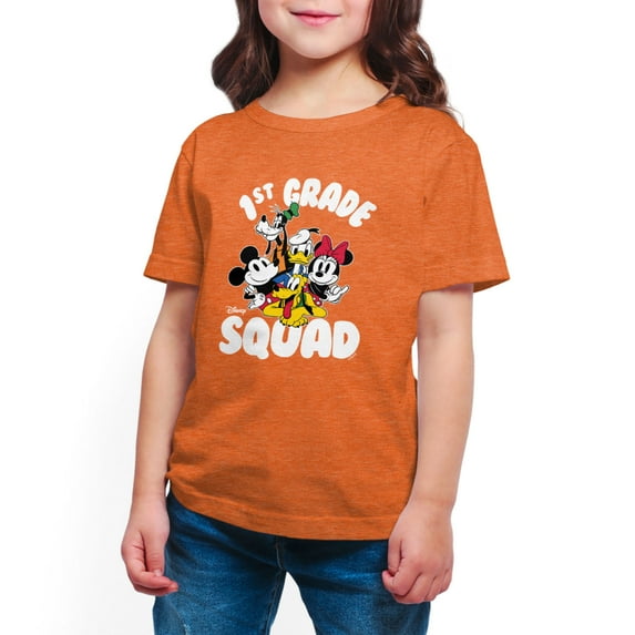 Mickey & Friends - 1st Grade Squad - Youth Short Sleeve Graphic T-Shirt
