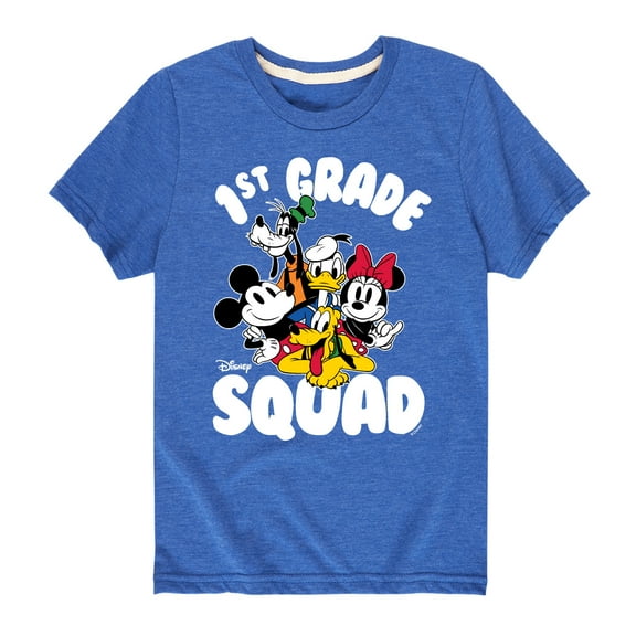 Mickey & Friends - 1st Grade Squad - Youth Short Sleeve Graphic T-Shirt