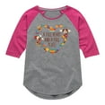 thumbnail image 1 of Mickey & Friends - A Full Heart And A Full Plate - Toddler and Youth Girls Raglan Graphic T-Shirt, 1 of 4