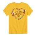thumbnail image 1 of Mickey & Friends - A Full Heart And A Full Plate - Toddler and Youth Short Sleeve Graphic T-Shirt, 1 of 4
