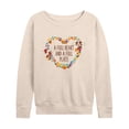 thumbnail image 1 of Mickey & Friends - A Full Heart And A Full Plate - Women's Lightweight French Terry Long Sleeve Shirt, 1 of 4