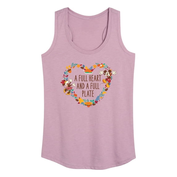 Mickey & Friends - A Full Heart And A Full Plate - Women's Racerback Tank Top
