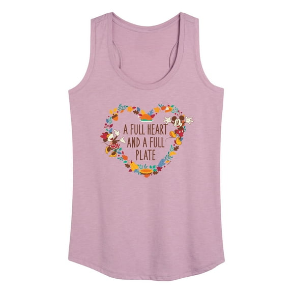 Mickey & Friends - A Full Heart And A Full Plate - Women's Racerback Tank Top