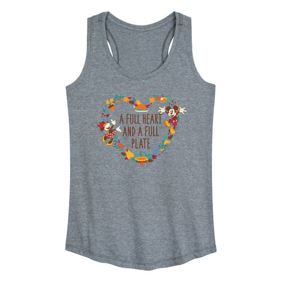 Mickey & Friends - A Full Heart And A Full Plate - Women's Racerback Tank Top