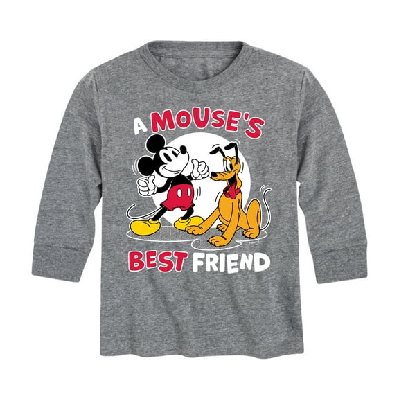 Mickey & Friends - A Mouse's Best Friend - Toddler And Youth Long Sleeve Graphic T-Shirt