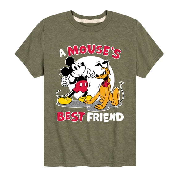 Mickey & Friends - A Mouse's Best Friend - Toddler And Youth Short Sleeve Graphic T-Shirt