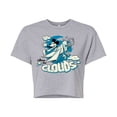 thumbnail image 1 of Mickey & Friends - Above The Clouds - Juniors Cropped Cotton Blend T-Shirt, 1 of 5