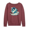 thumbnail image 1 of Mickey & Friends - Above The Clouds - Women's Lightweight French Terry Long Sleeve Shirt, 1 of 5