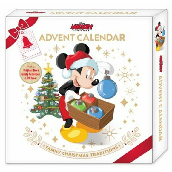 Pre-Owned Mickey & Friends Advent Calendar : Family Holiday Traditions (Hardcover) 9781736788684
