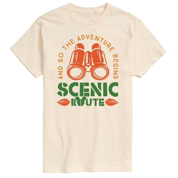 Mickey & Friends - Adventure Begins -  Men's Short Sleeve Graphic T-Shirt