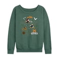 thumbnail image 1 of Mickey & Friends - Adventure Map - Women's Lightweight French Terry Long Sleeve Shirt, 1 of 5
