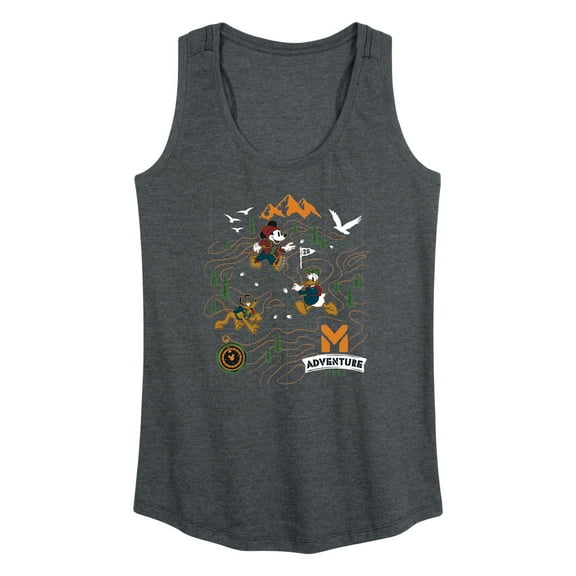 Mickey & Friends - Adventure Map - Women's Racerback Tank Top